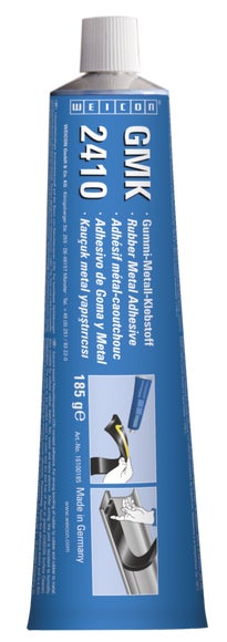WEICON GMK 2410 Contactlijm | Hoogwaardige en snel uithardende 1K rubber-metaallijm | 185 g | Bruin