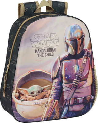 Star Wars 3D Ryggsekk 8.5L The Mandalorian, Svart/sand