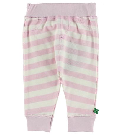 Freds World Baumwollhosen - Rosa/Weiß gestreift