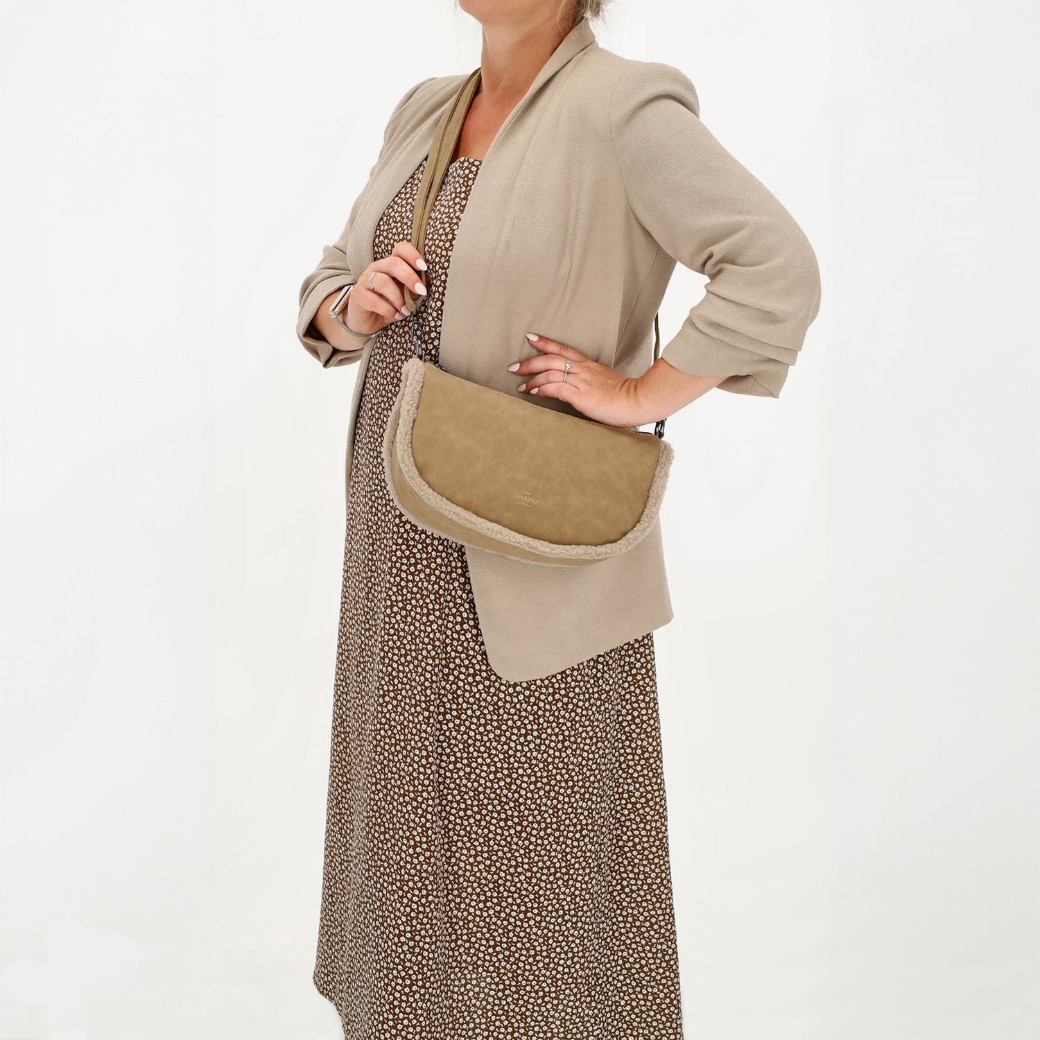 Charm London Newington Crossbody taupe