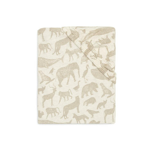 Drap-Housse Jersey 40/50x80/90 Animals Nougat - JOLLEIN