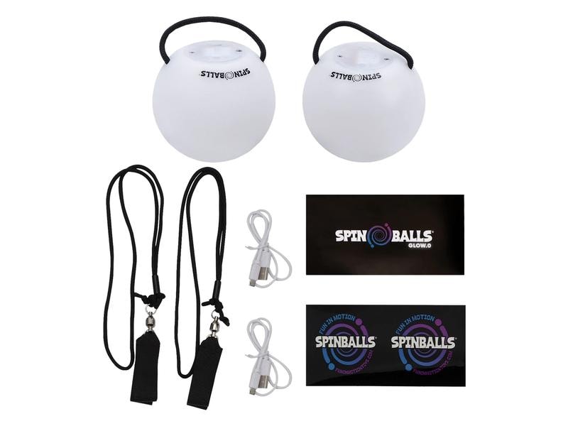 SPINBALLS Glow.0 Spinballs Glow.0 LED Poi Balls Poi-Kugeln mit Farbeffekten
