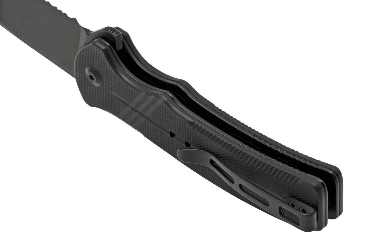 Civivi Cogent C20038E-1 Blackwashed Serrated Edge, Black G10 zakmes