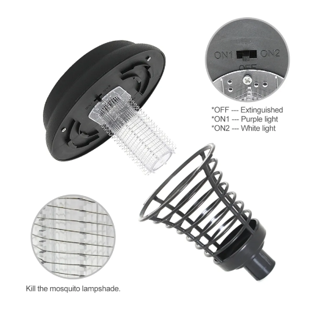 Wewoo LED Lampe Anti-Moustiques Solaire
