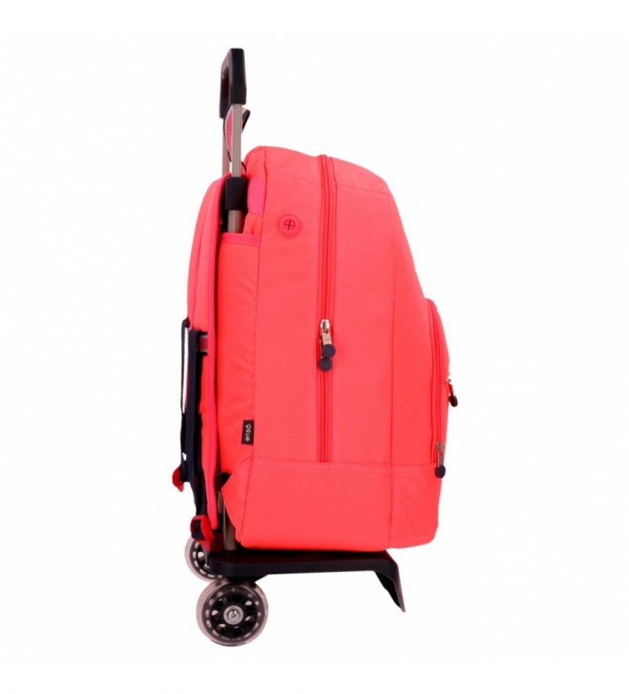 Enso Mochila con carro Basic -32x46x15cm- Rojo