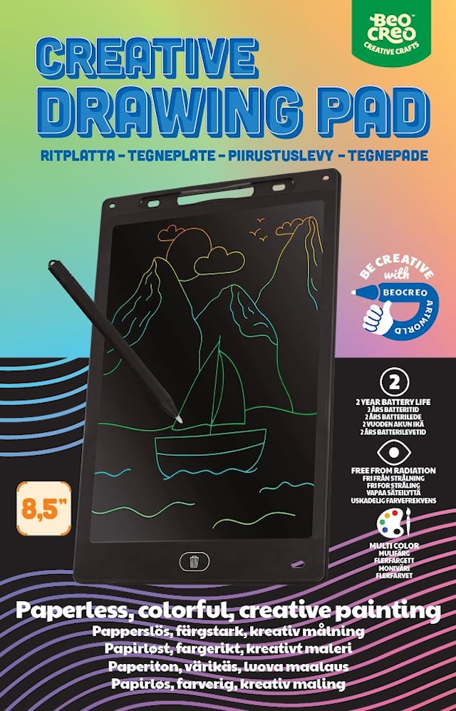 Kreativ LCD-tegnepad 8,5