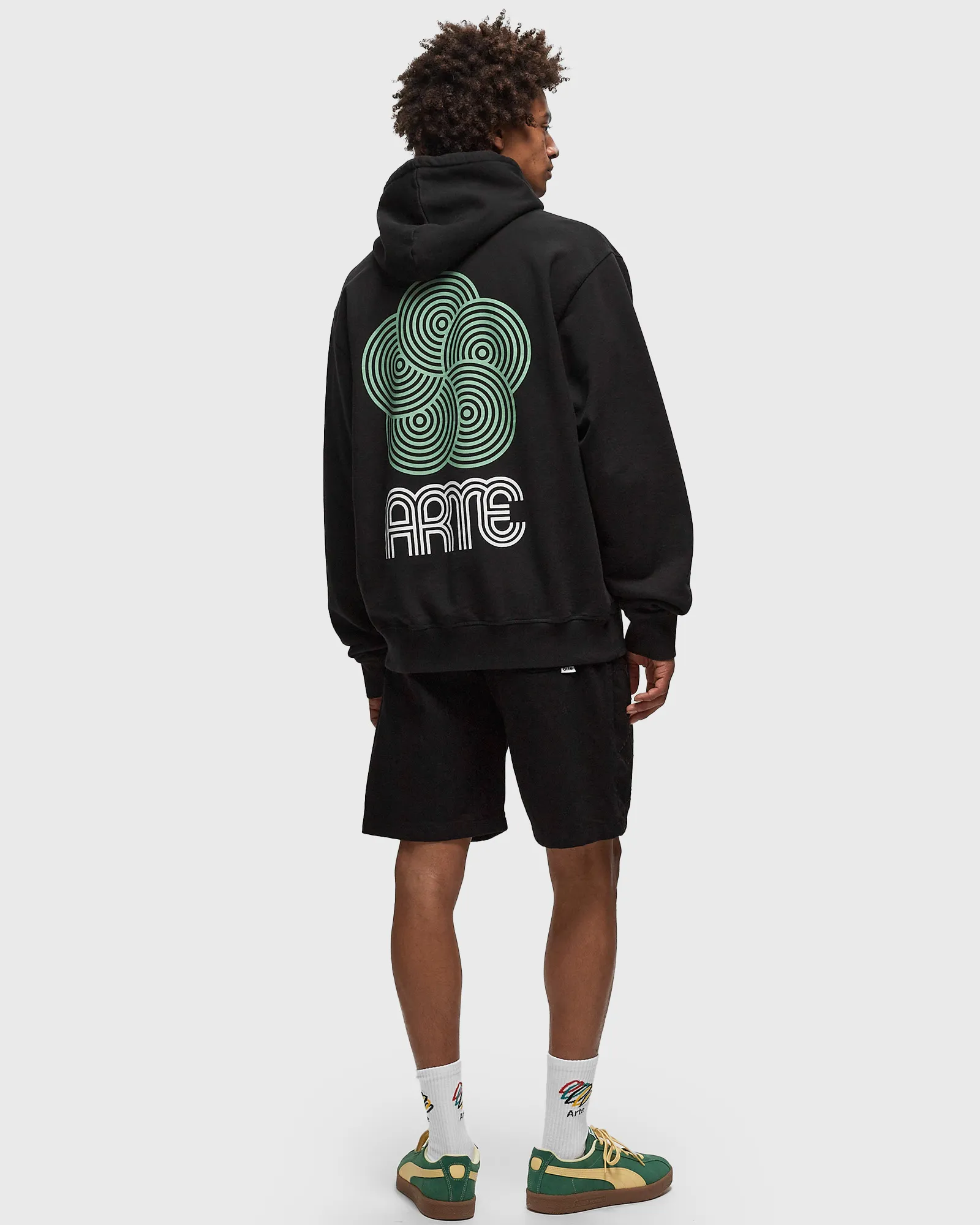 Arte Antwerp Circle Flower Back Front Print Hoodie