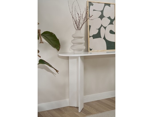 CONCEPT1 - Console Sira blanc 150 x 35 x h75cm