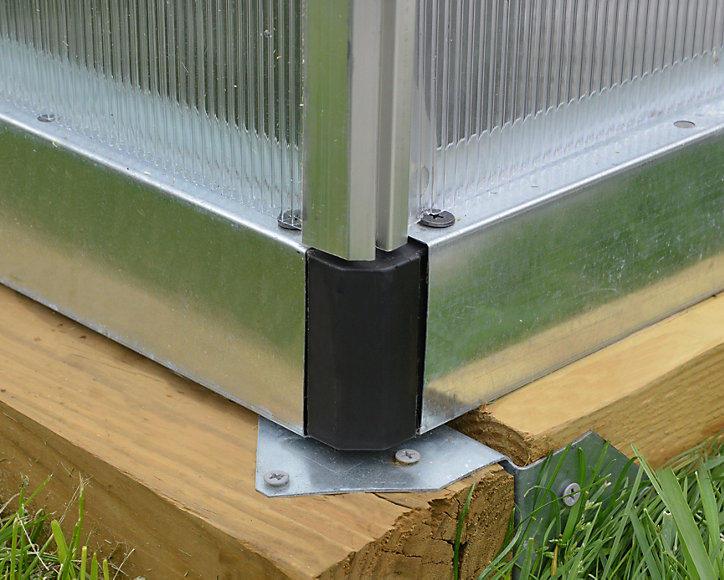Serre de jardin Bella en polycarbonate argent 14,7m² Canopia by Palram