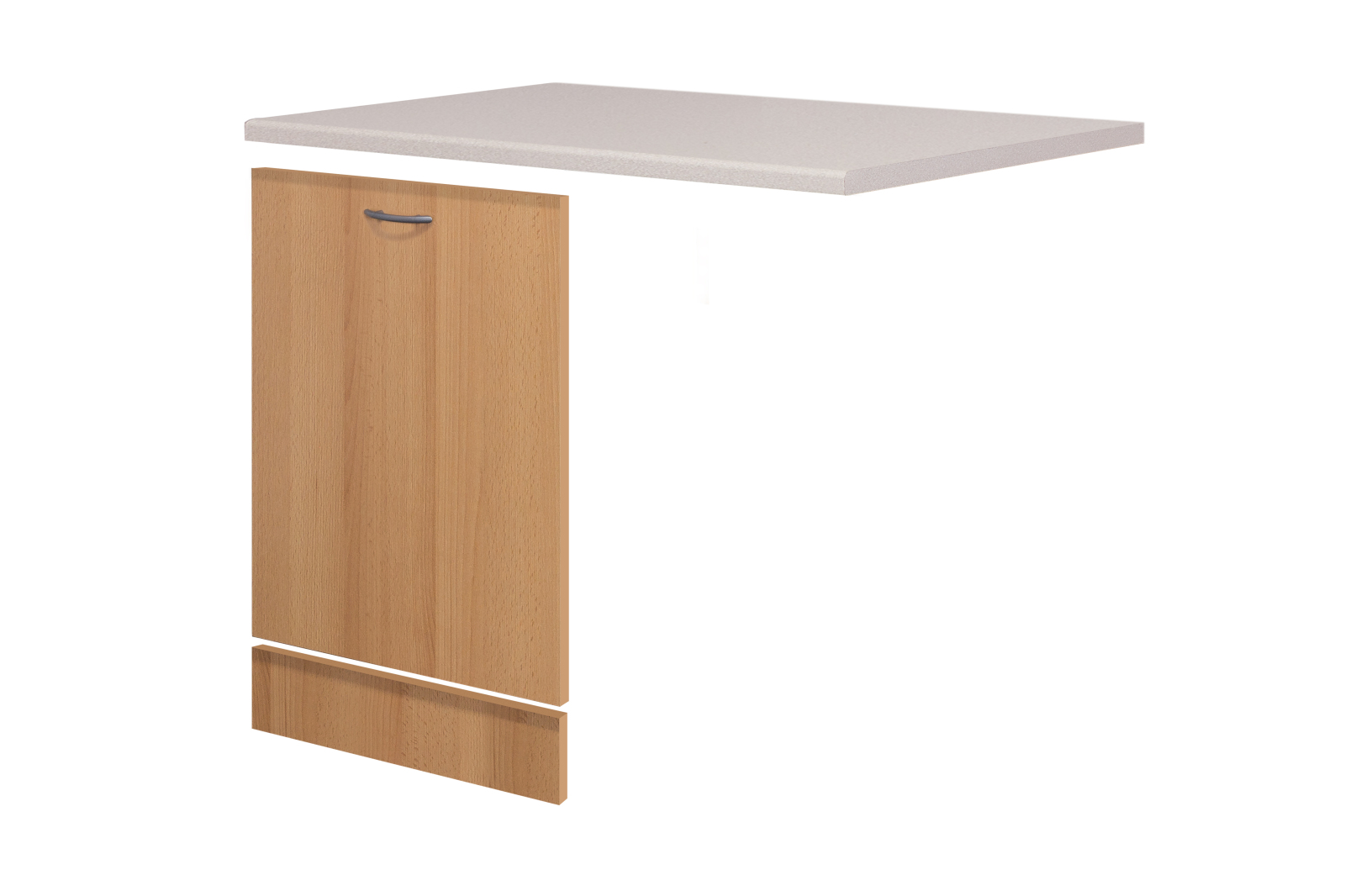 Geschirrspüler-Umbau NANO - Buche - mit Griff - 110 cm
