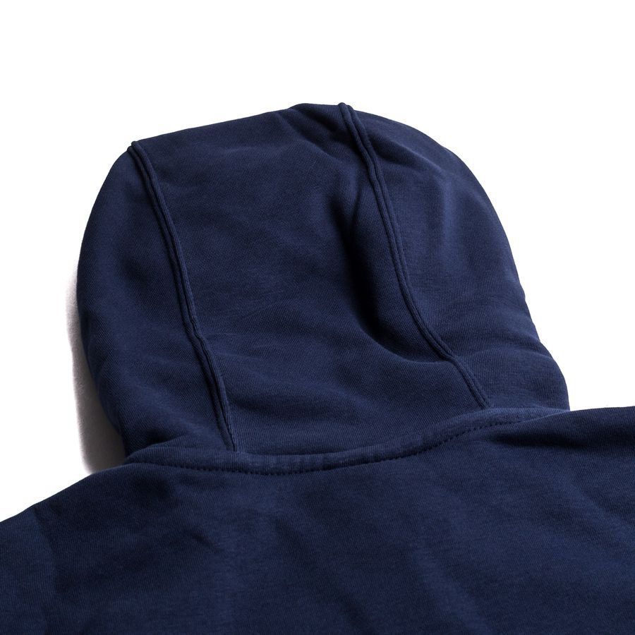 Nike Sweat à Capuche NSW Club - Bleu Marine/Blanc