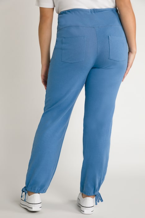 Bellieva-Sweatpants, extrabreiter Bund, Biobaumwolle
