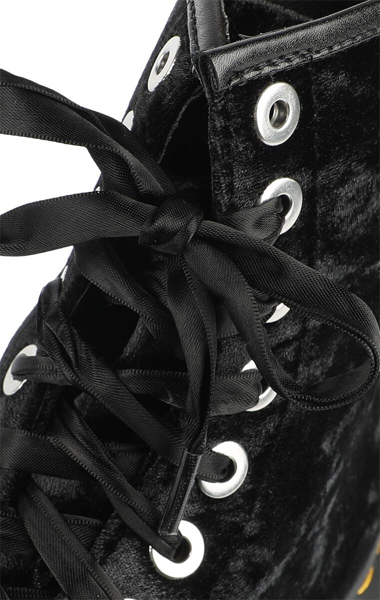 1460 Vegan - Black crushed velvet | Dr. Martens Bottes
