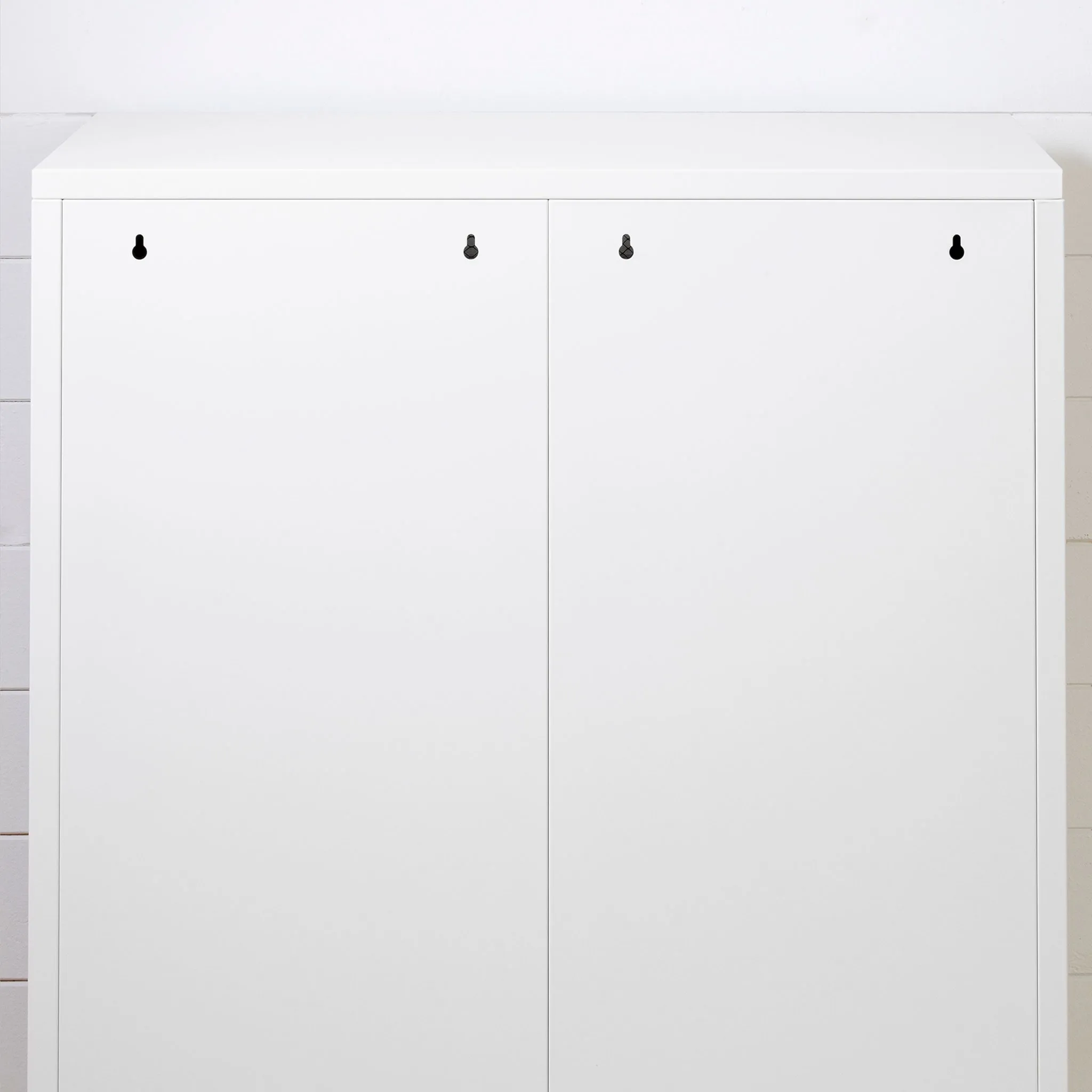 South Shore Meuble de Rangement avec Portes Grillagées en Métal Crea - Blanc