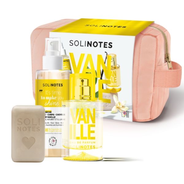 Trousse Vanille Eau de Parfum 50ml + Savon 100g + Huile Sèche 100ml Solinotes