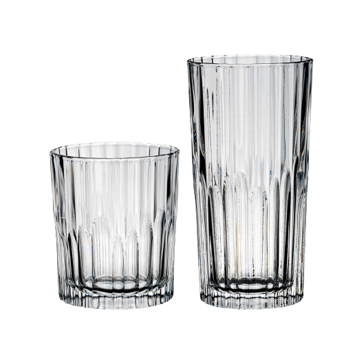 Manhattan - Set de 12 verres - 6 Verres bas 22cl et 6 verres haut 30,5 cl