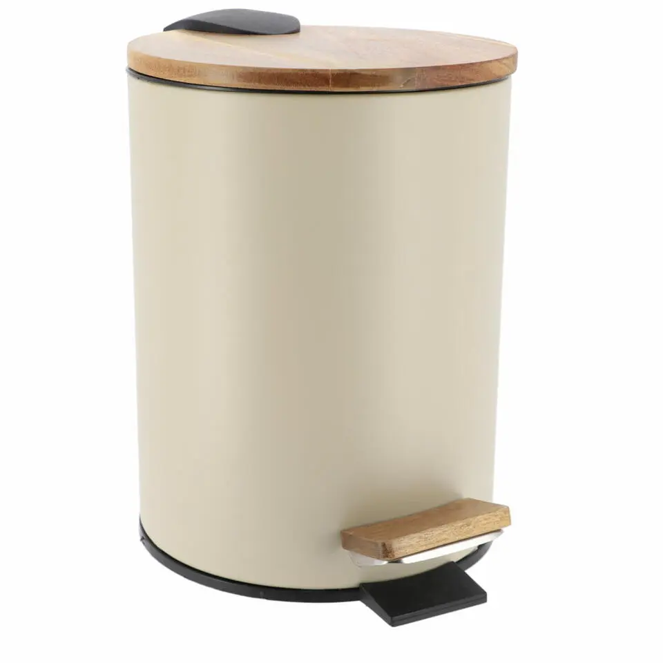 Tendance Badkamer prullenbak Bamboo vibe - soft close - 3 ltr