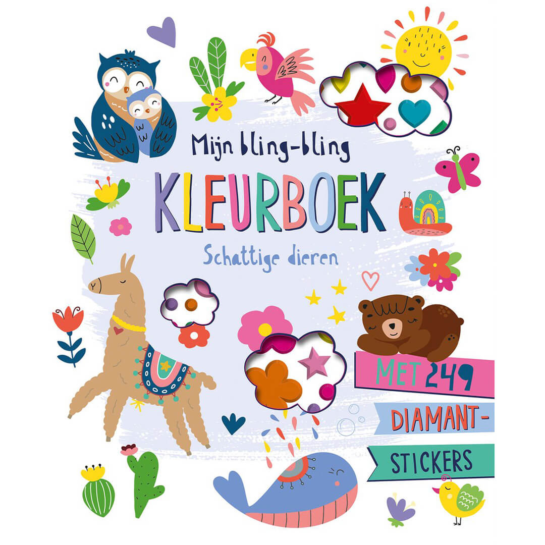 Mijn bling bling kleurboek - schattige dieren