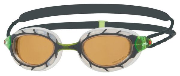 ZOGGS Predator Polarized Ultra Grey Clear Copper - Smaller Fit - Lunettes Triathlon et natation