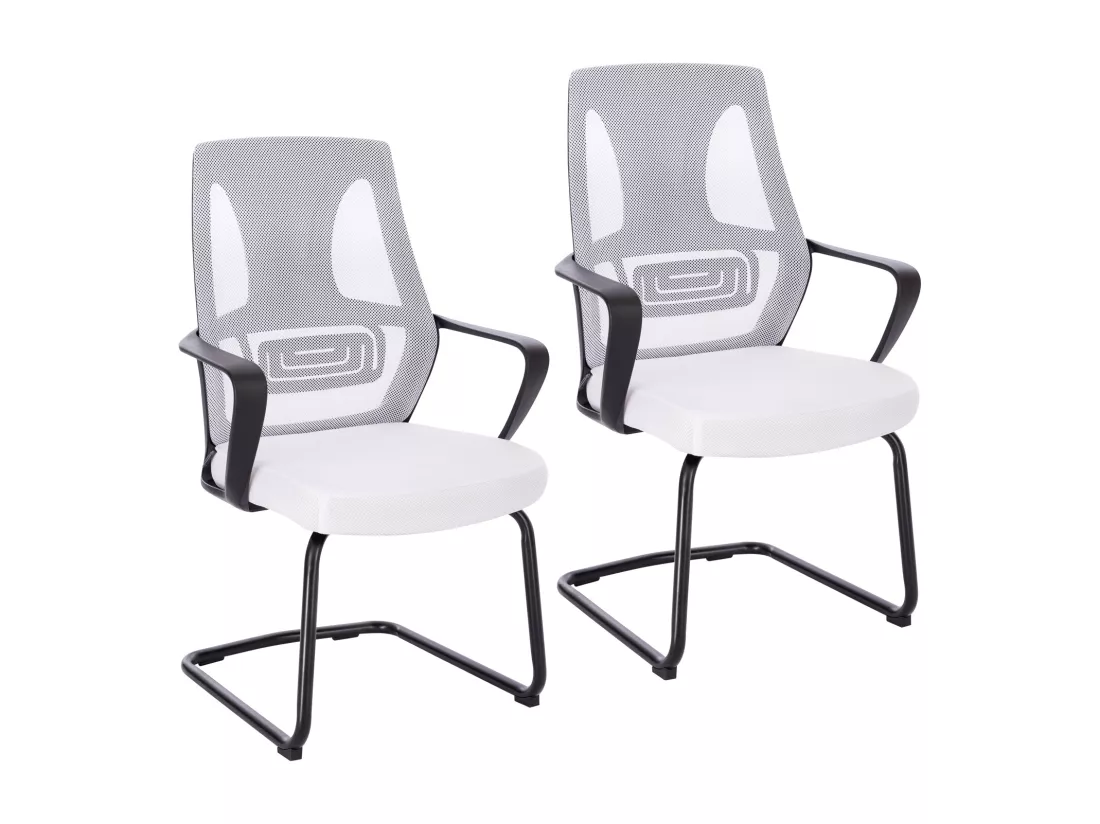 Chaise de conférence à piétement luge
