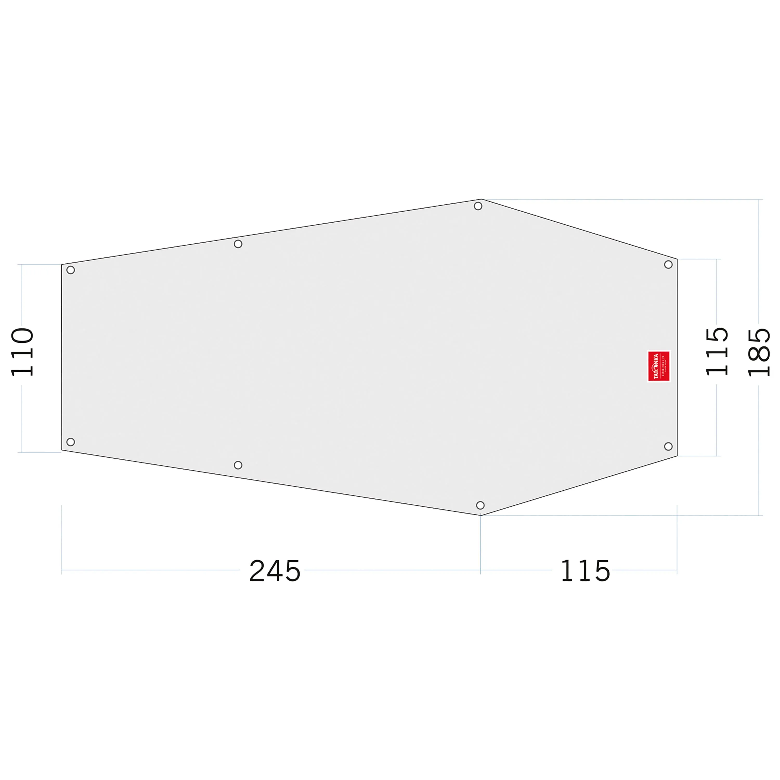 Tatonka -  Tatonka Zeltunterlage Floor Sheet PE Narvik 3 weiß