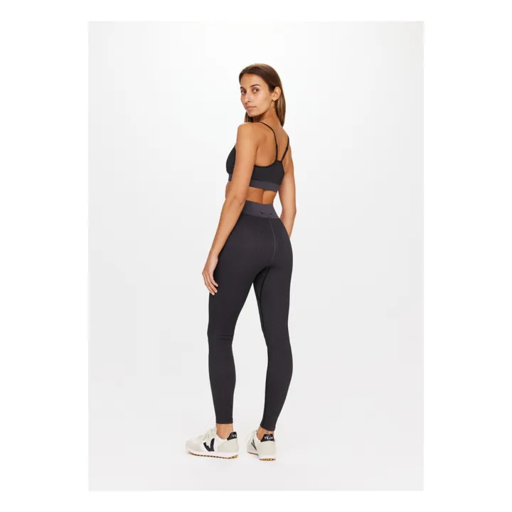 The Upside Brassière Côtelée Seamless Zahra | Noir