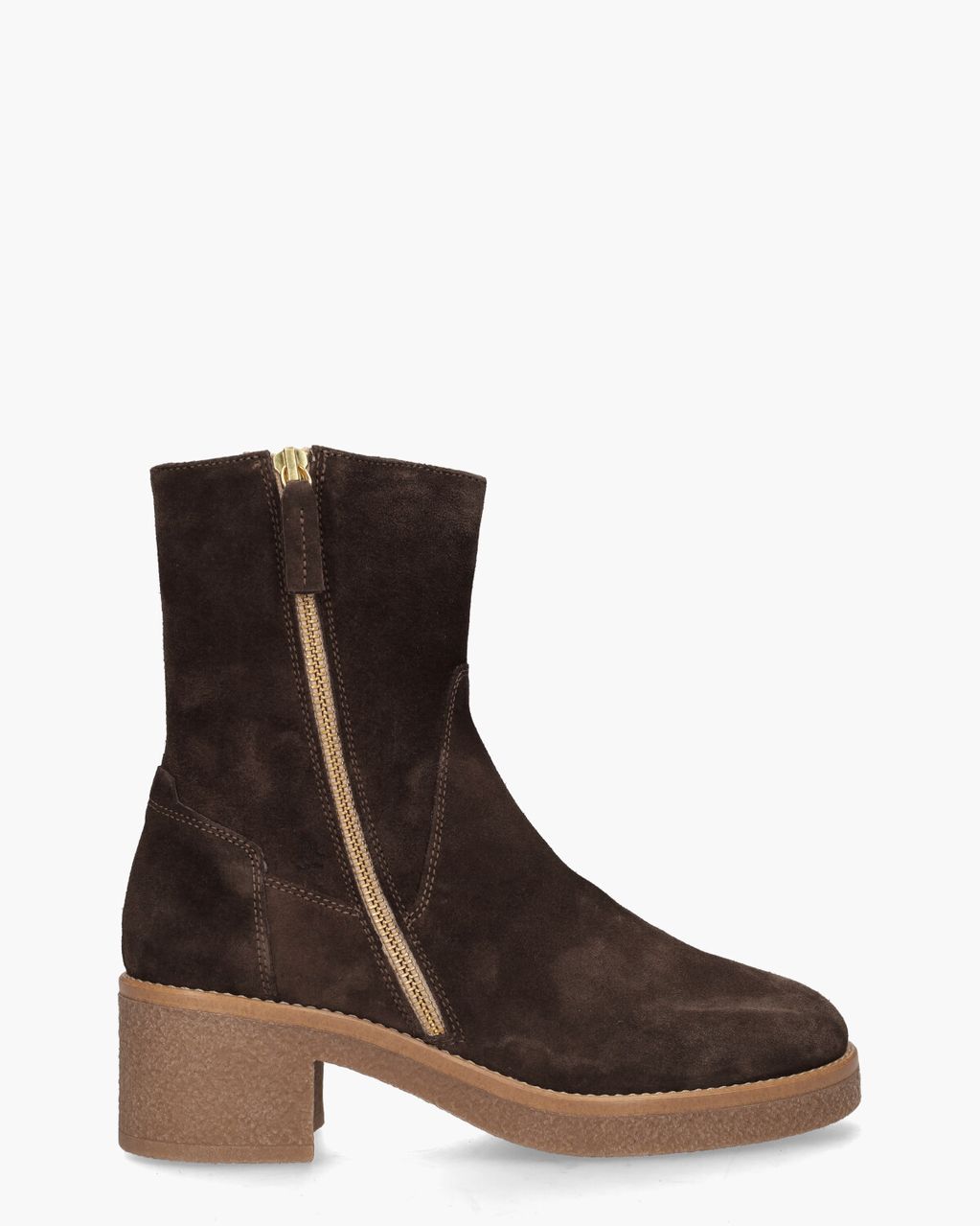 DLSport 5937 Donkerbruin Dames Enkelboots