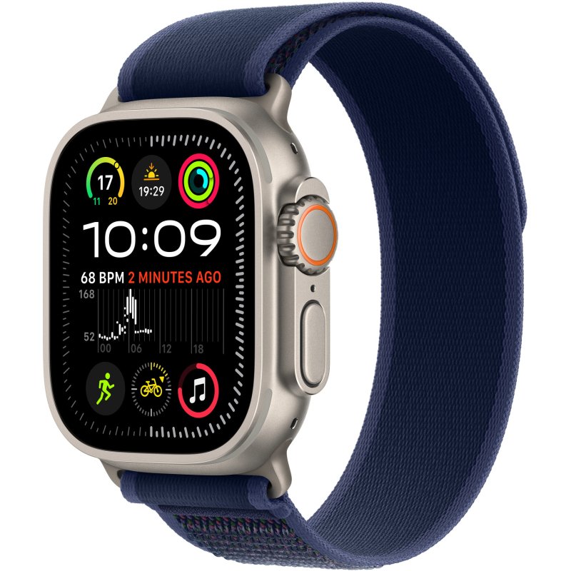 Apple MXTW3ZM/A accessoire intelligent à porter sur soi Bande Bleu Nylon, Polyester, Spandex, Titane