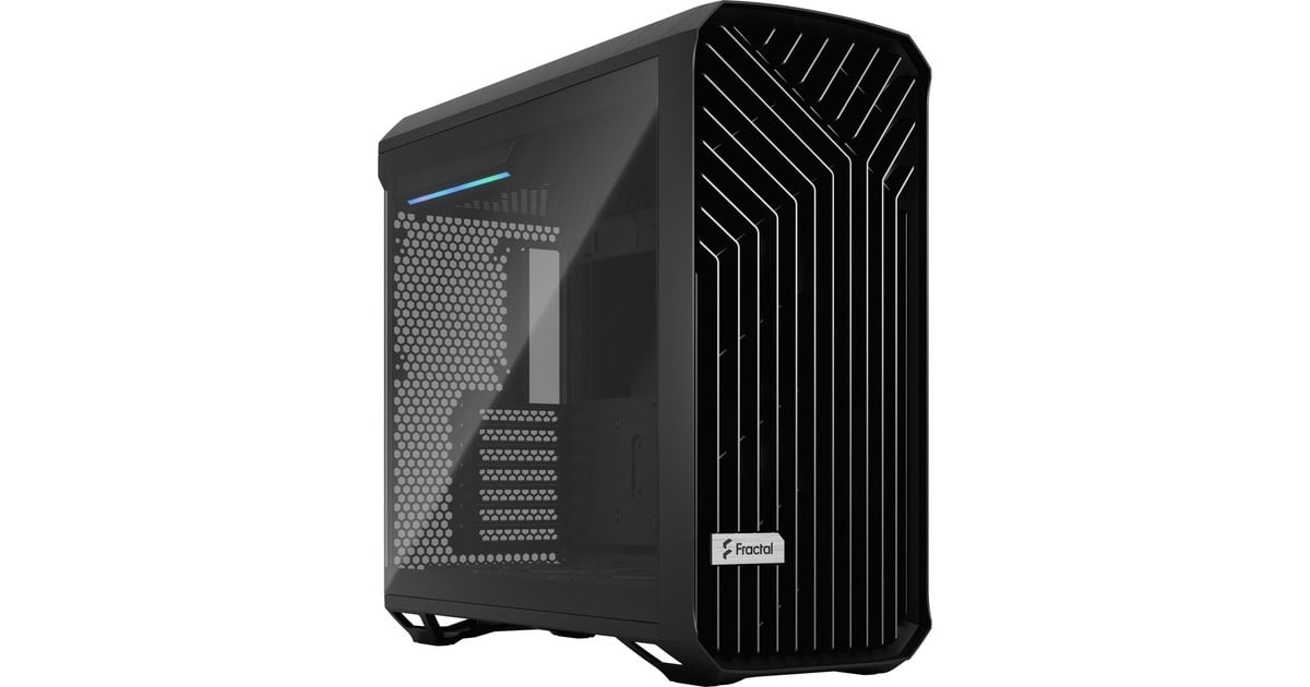 Fractal DesignTorrent Black TG Light Tint midi tower behuizing  (Zwart | 2x USB-A | 1x USB-C | Tempered Glass)