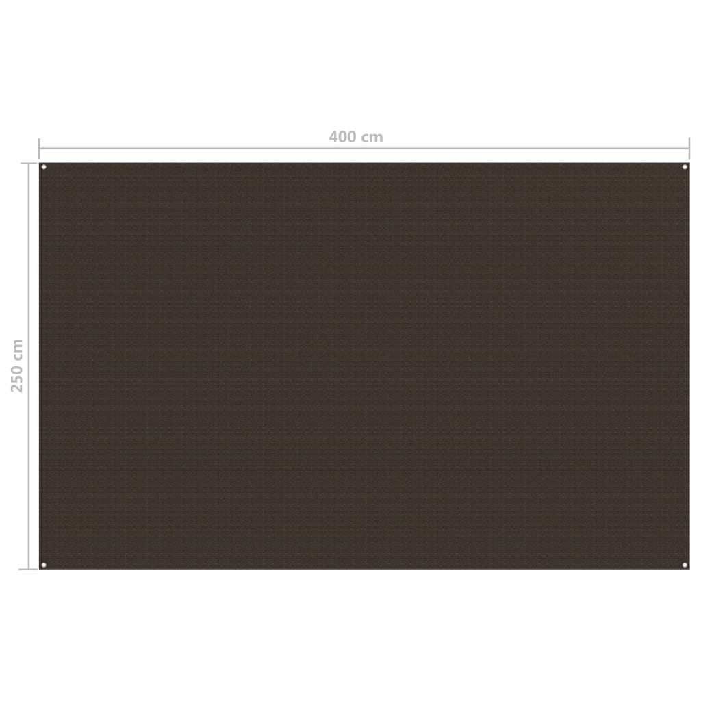 Tapete para barraca de camping Vidaxl 250 x 400 cm