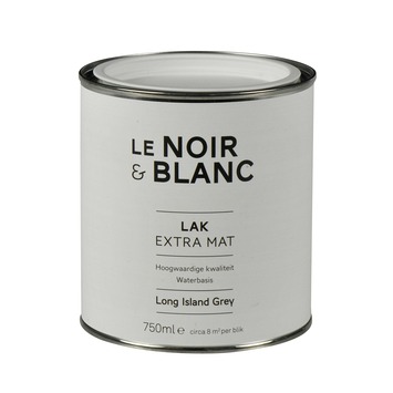 Le Noir & Blanc lak extra mat island grey 750 ml