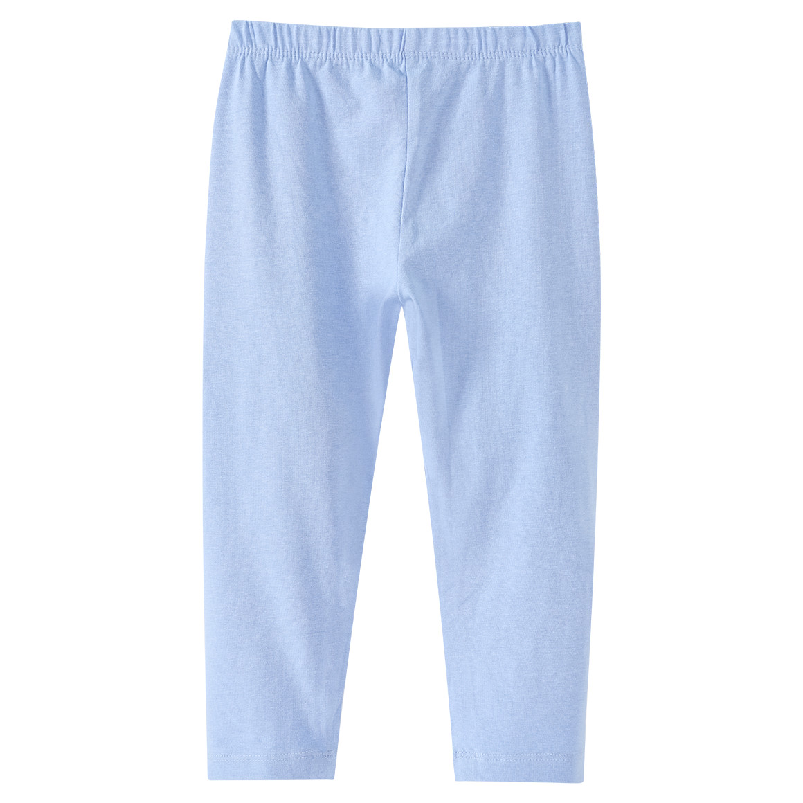 Famy 2 Mädchen Capri-Leggings im Basic-Look hellblau / dunkelblau