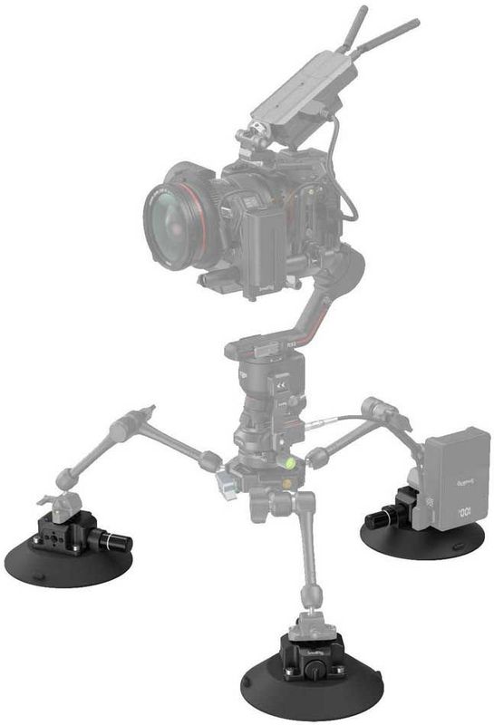 SmallRig - 4114 - Suction Cup Camera Mount - Zwart - Kunststof