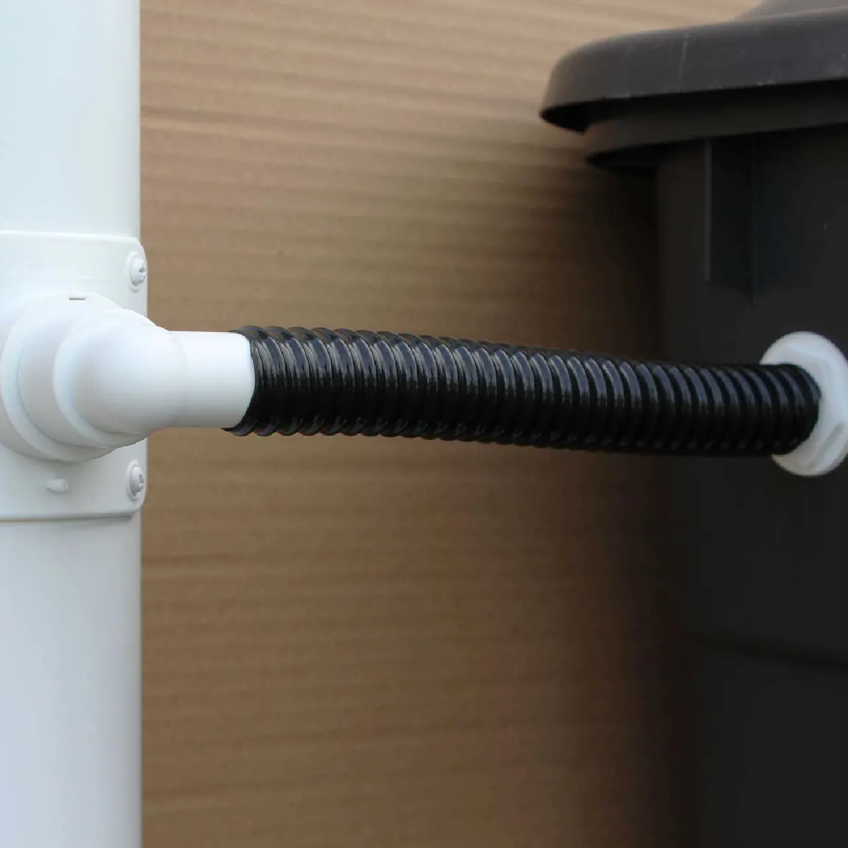 Optimo Collecteur d'eau blanc 100 mm - Circulaire