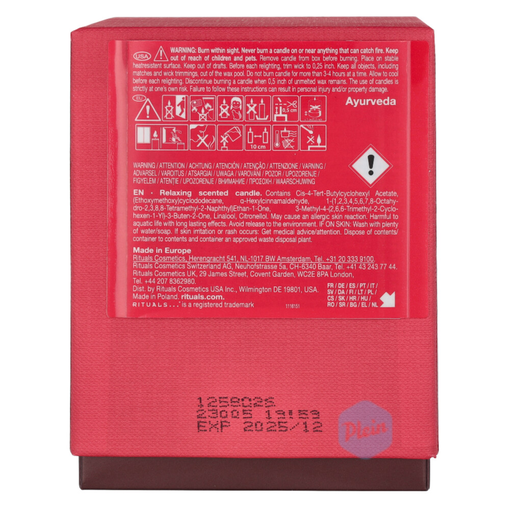 Rituals Geurkaars The Ritual of Ayuverda290 gr