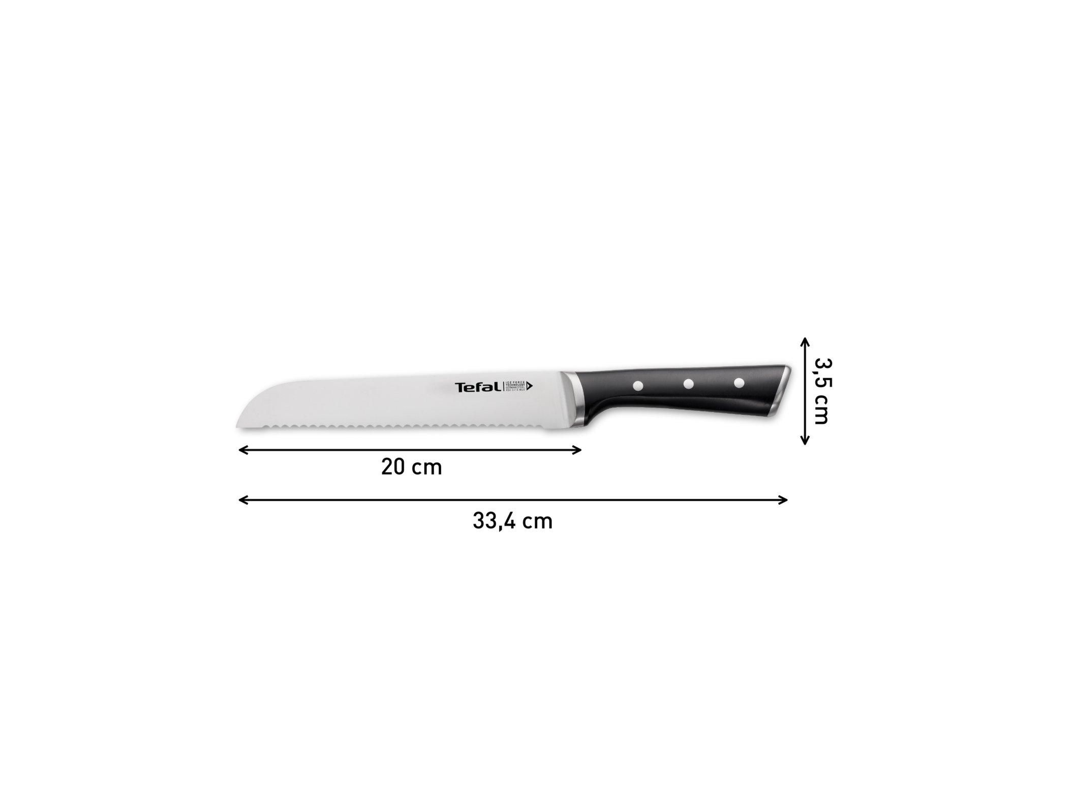 FACA ICE FORCE TEFAL PÃO 20CM