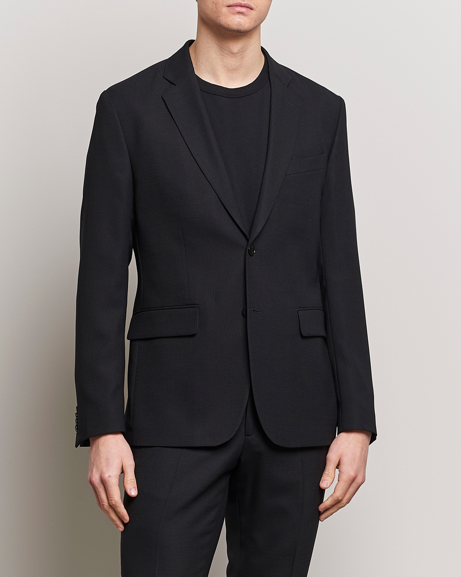J.Lindeberg Hopper Active Hopsack Blazer Black