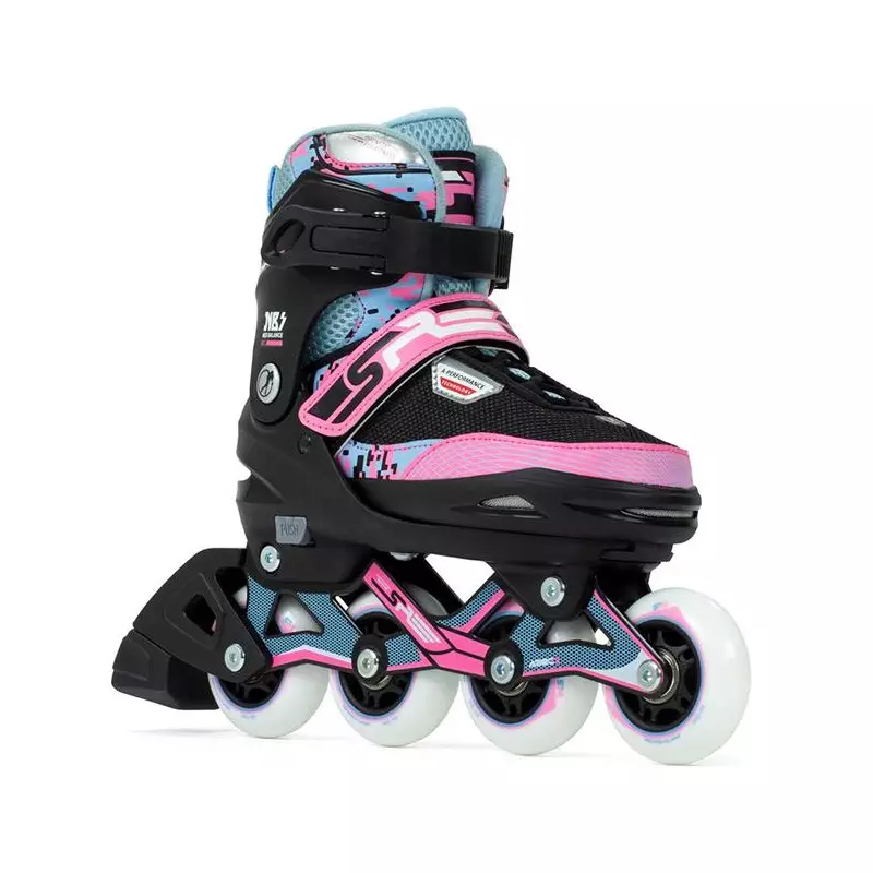 Roller en ligne ajustables SFR ROLLER Pixel Blue/Pink