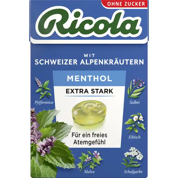 Menthol Extra Stark Bonbons zuckerfrei 50 g