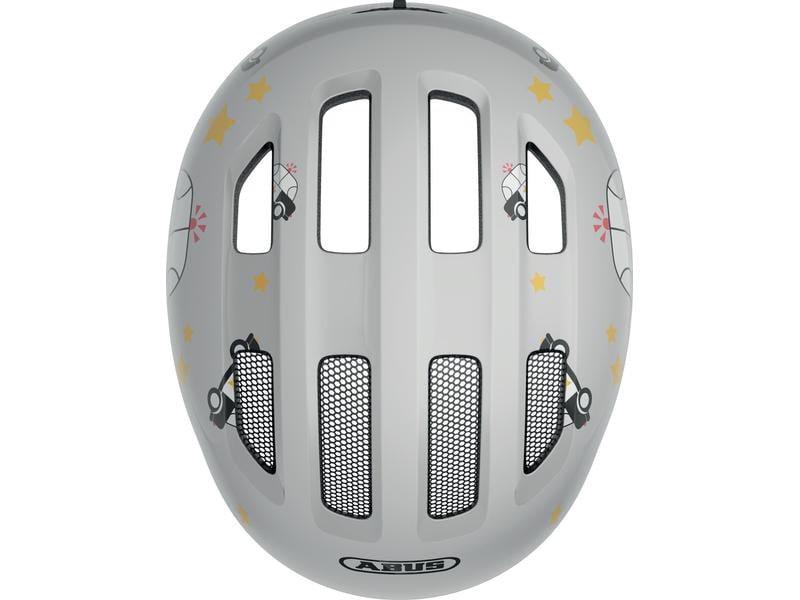 Abus Helm Smiley 3.0 Grey Police Shiny, M Fahrradhelm für Kinder