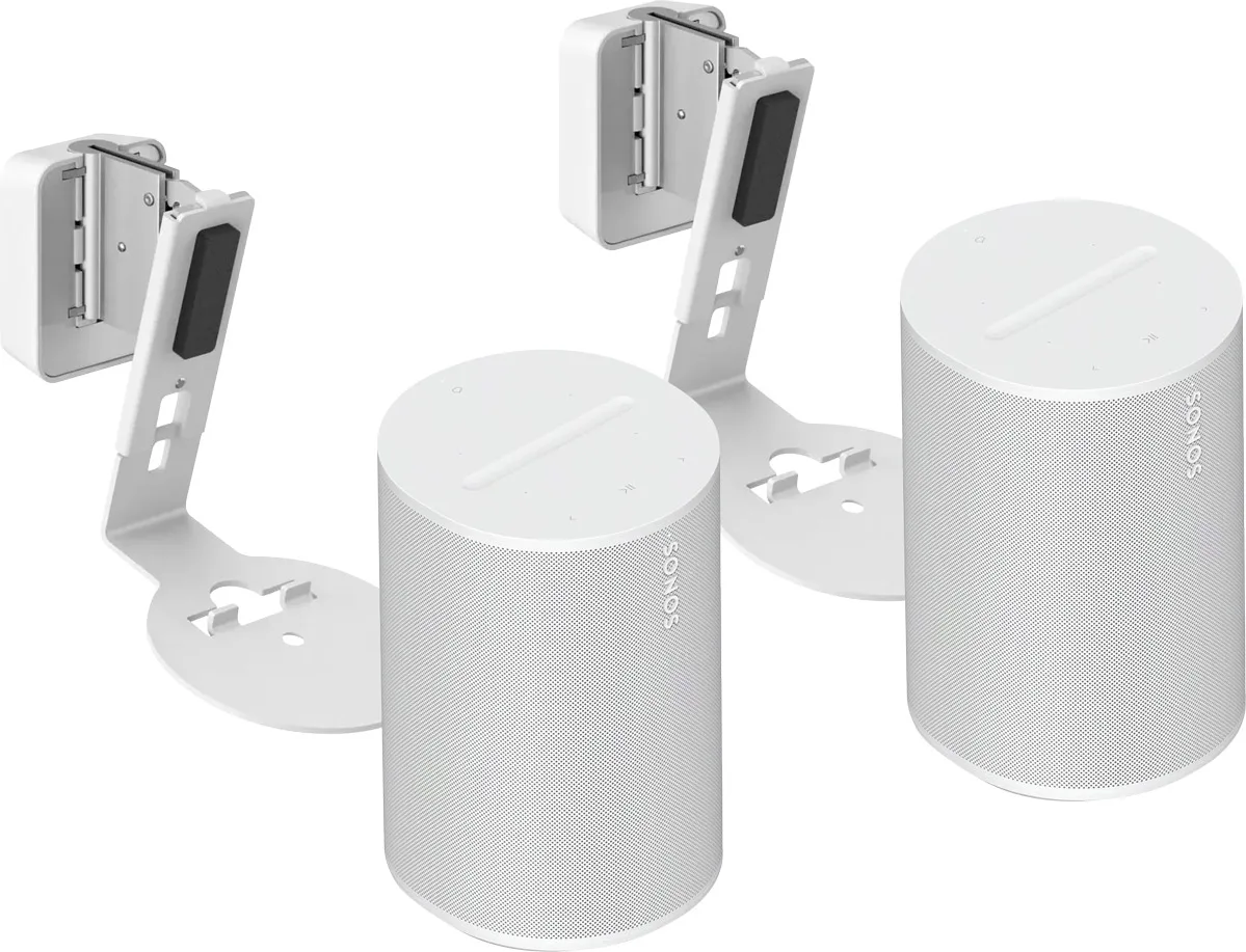 Sonos Era 100 Blanc   Vogel's SWM 4111 Blanc (la paire) Enceintes connectées