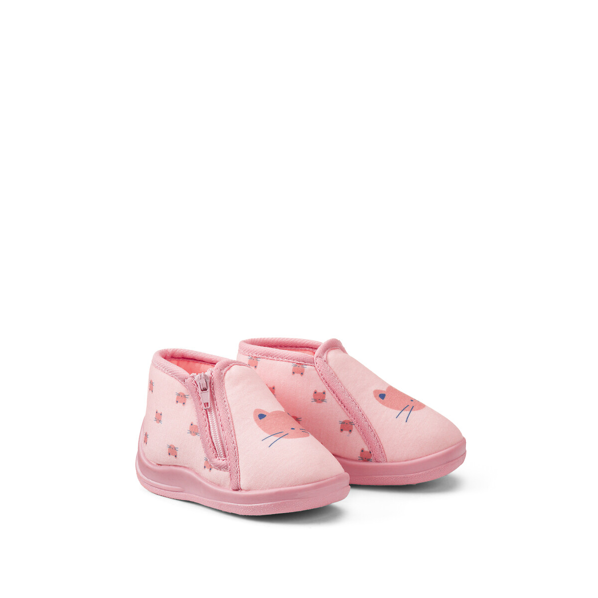 COLEÇÕES LA REDOUTE<br>Pantufas com zíper, estampa de gato