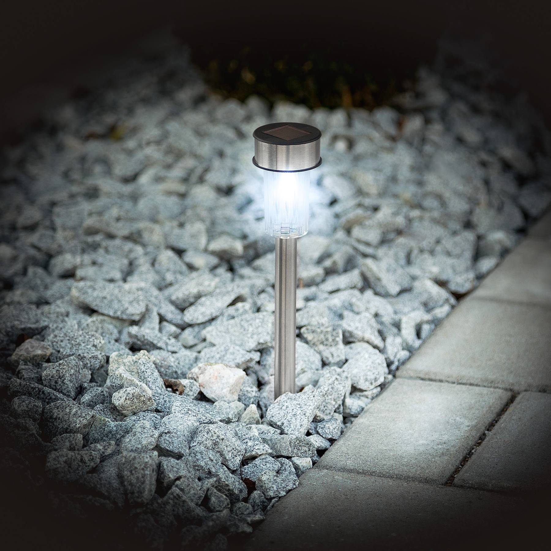24-er Set LED-Solarlampen