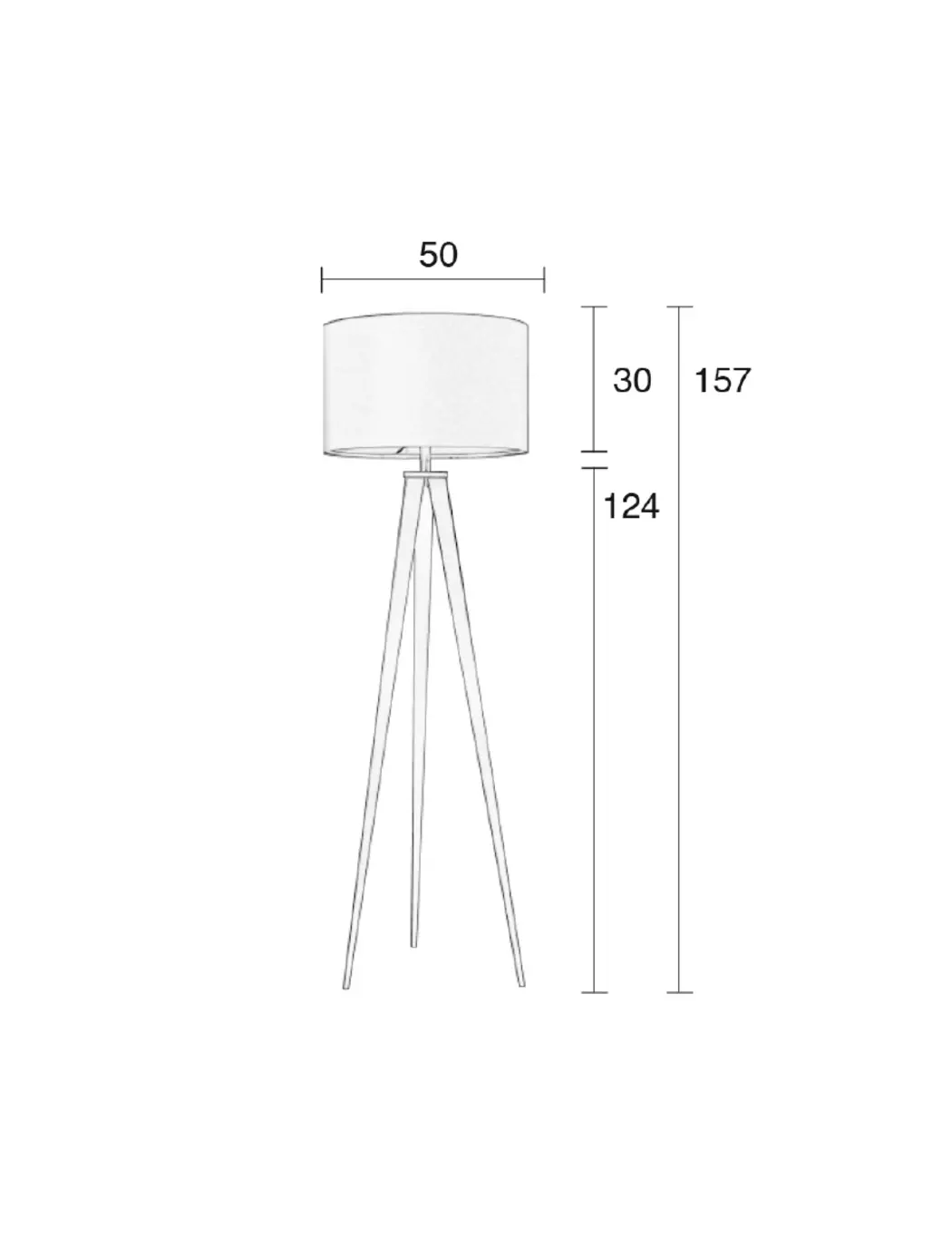 Stehlampe Tripod