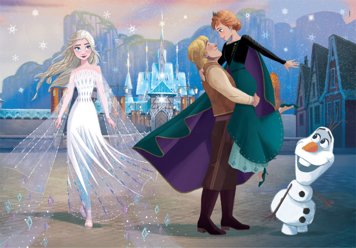 Frost Puslespil - Disney - Maxi Color - Clementoni - 24 Brikker