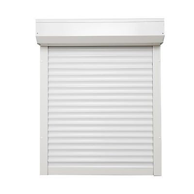 Volet roulant manuel alu sangle Protecta blanc 120 x h.220 cm