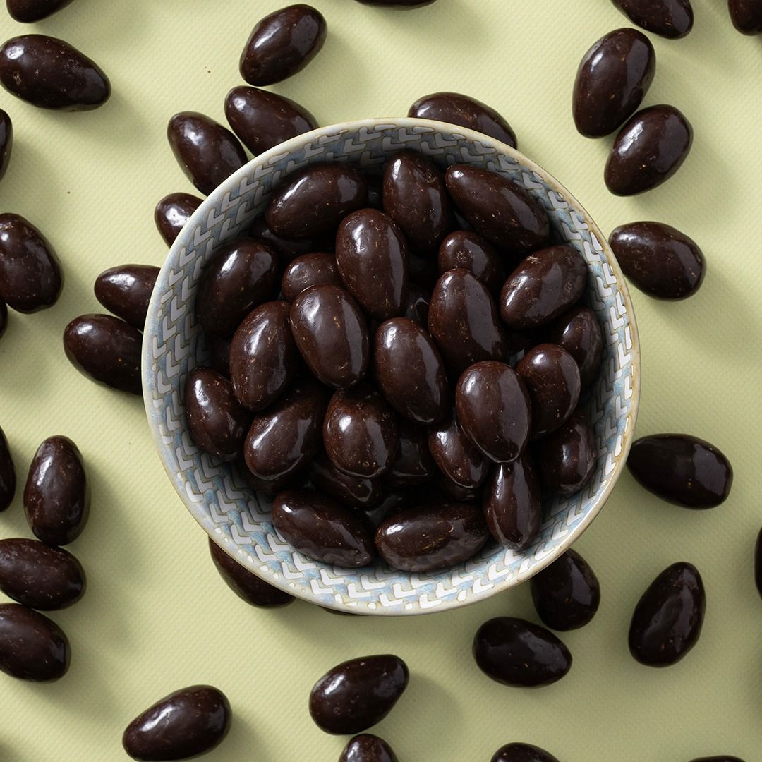 Chocolade amandelen puur