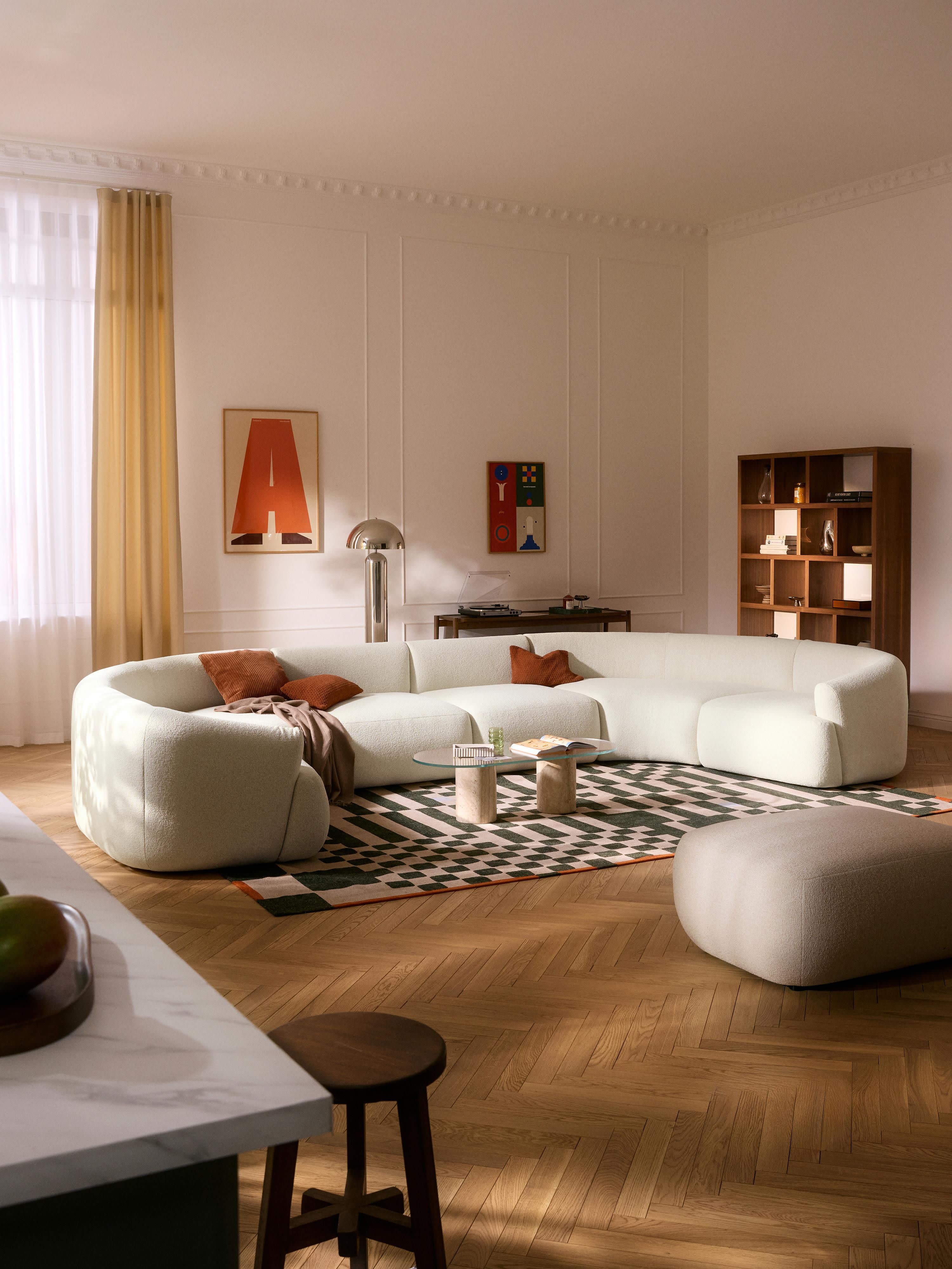 Modulaire XL bouclé bank Sofia