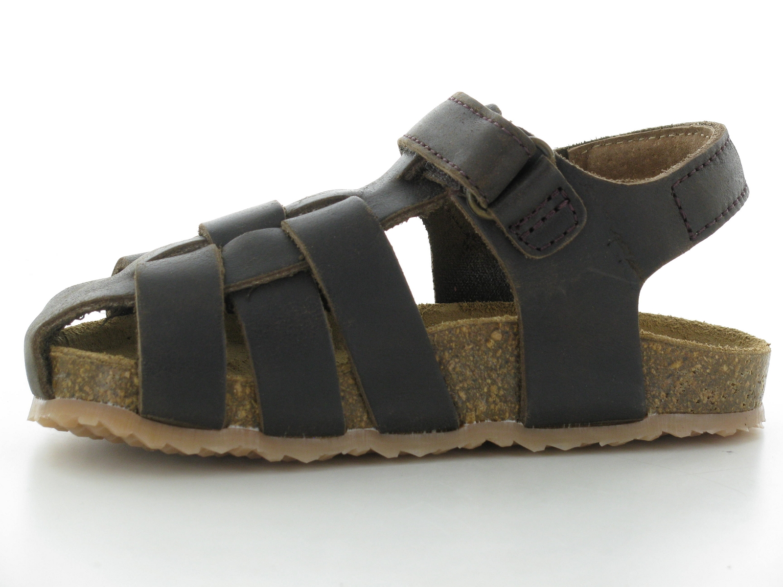 Chili-12056 Cuir gras Marron Fonce
