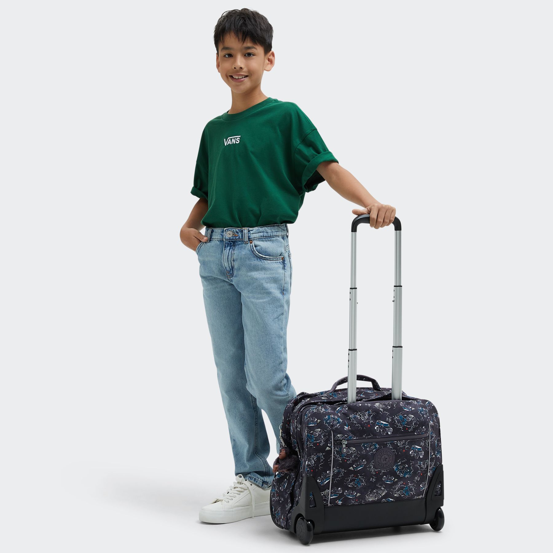 GIORNO Grand sac à dos à roulettes avec compartiment pour ordinateur - Jungle Fun Race